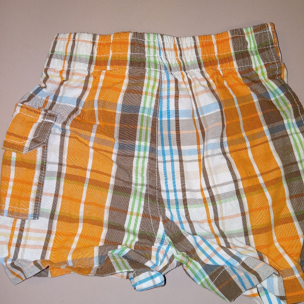 Small Wonders 0-3 Months Baby Boy Shorts 100% Cotton